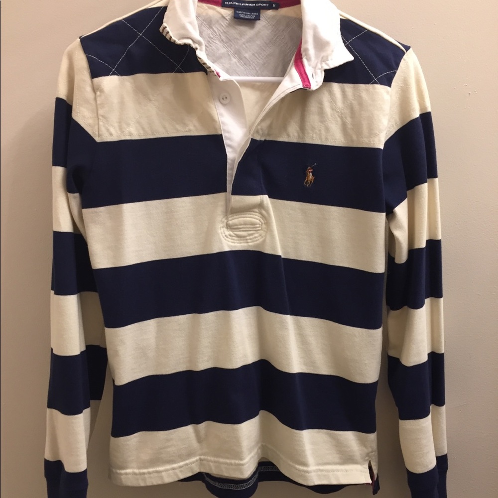 Striped Ralph Lauren long sleeve polo